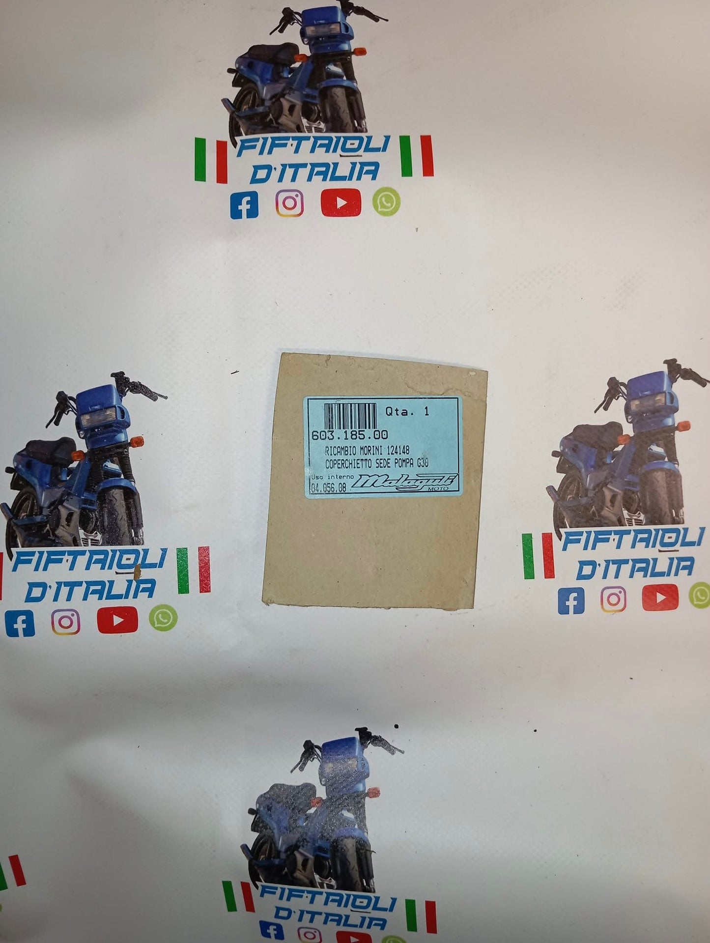 Coperchio sede pompa acqua motore G30 Cod.124148