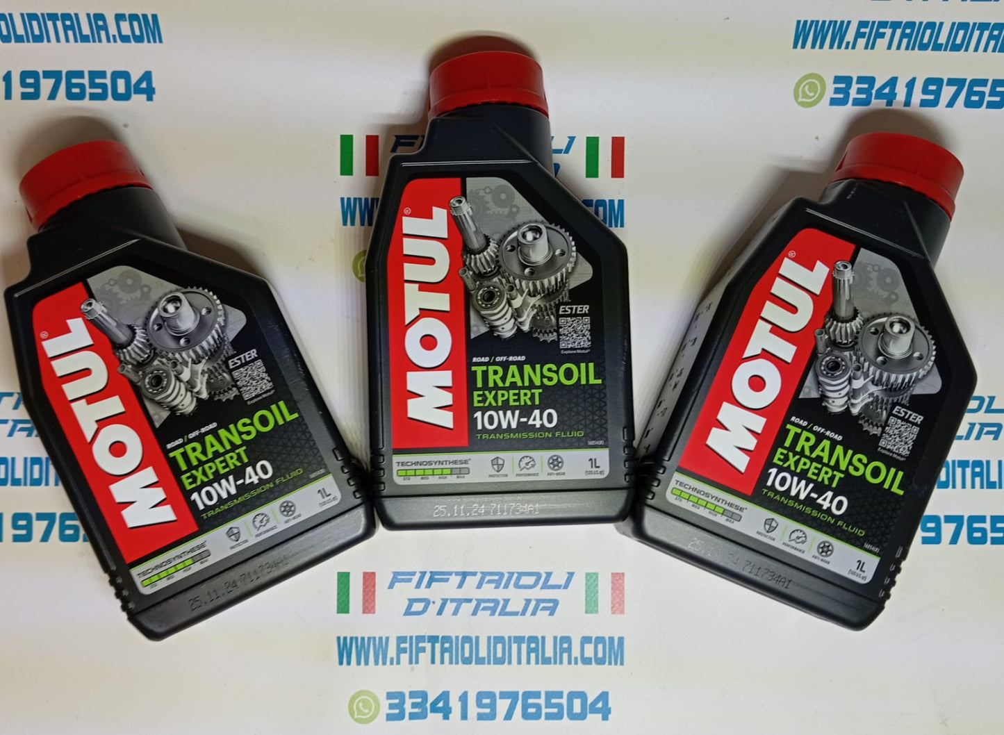 3X olio Motul adatto alle frizioni rinforzate in kevlar TRANSOIL EXPERT 10W-40
