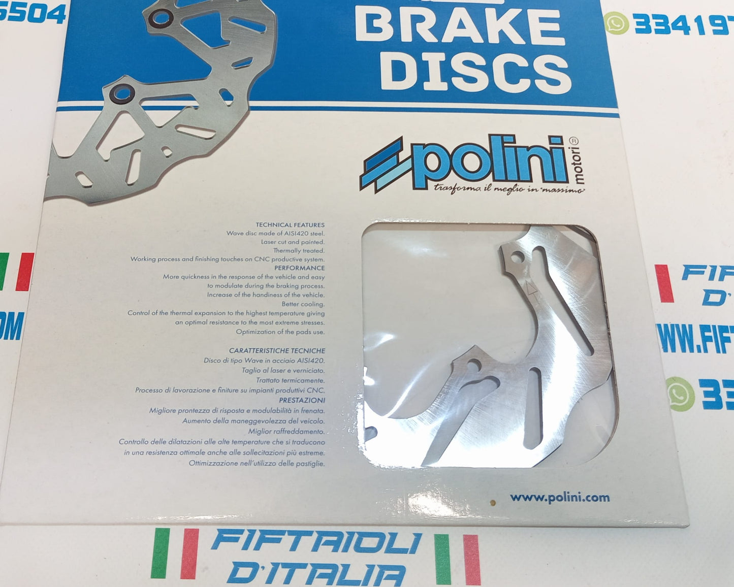 DISCO FRENO POLINI PER MALAGUTI FIFTY - FULL CX - MISTRAL