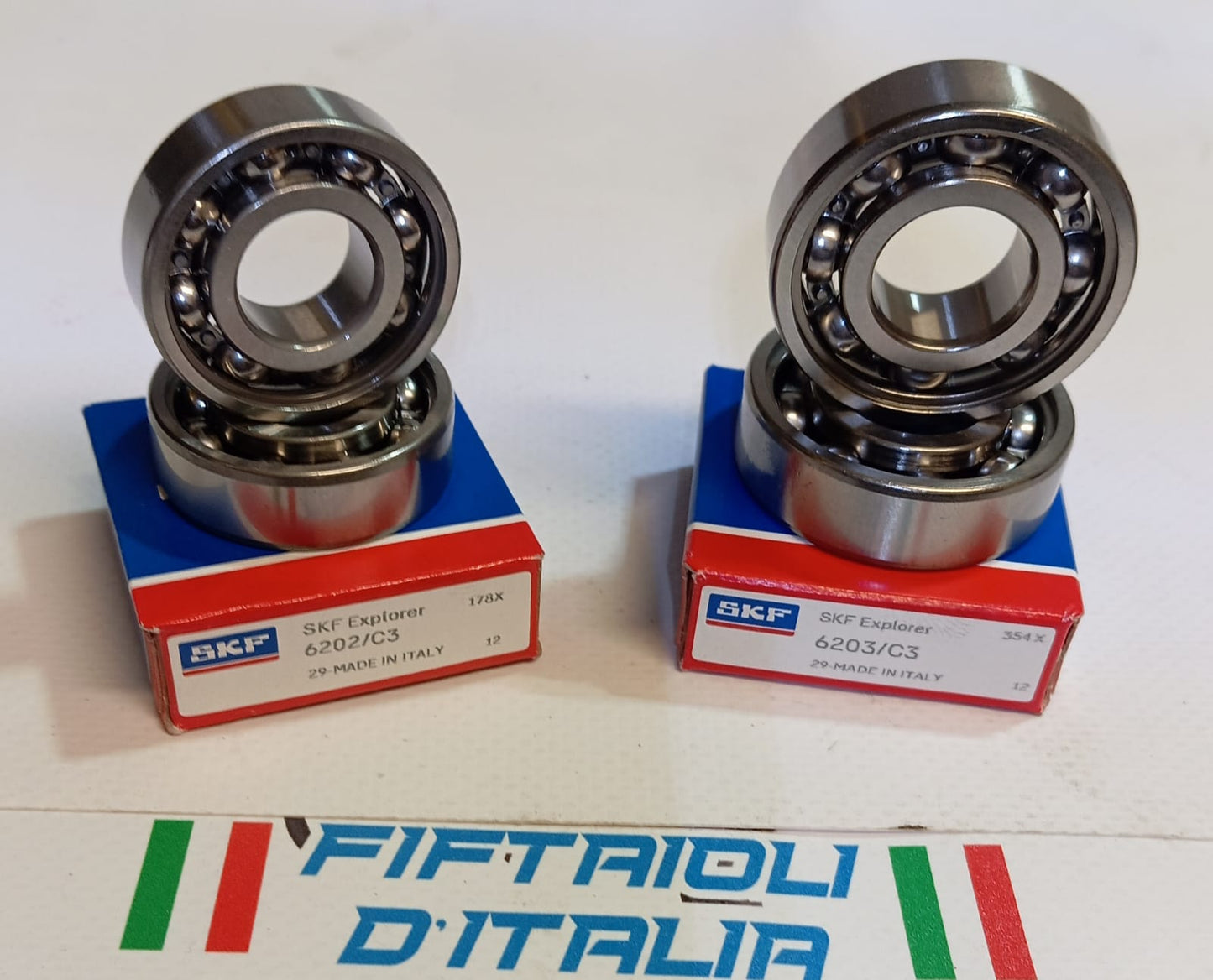 KIT CUSCINETTI PER MOTORI FRANCO MORINI G30, G303, G304, G30A - GS -T4