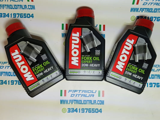 3X olio Motul per forcella dura FORK OIL EXPERT 20W-Heavy