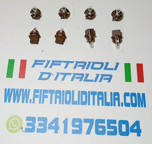 8 LAMPADE COMPLETE PER CRUSCOTTO CONTA KM FIFTY